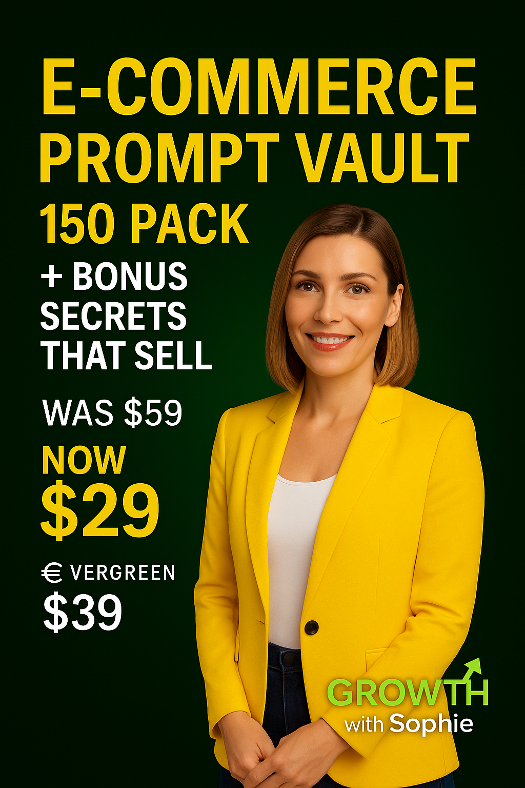 Digital Marketing Vault 150 — Sales & Social Growth Prompts | Growth With Sophie