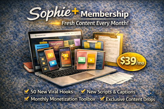 GrowthwithSophie+ Membership — Monthly Viral Hooks + Monetization Drops